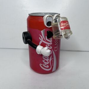 Coca-Cola Robot Coke Can Coin Mechanical Toy Bank - 5-1/2" 95